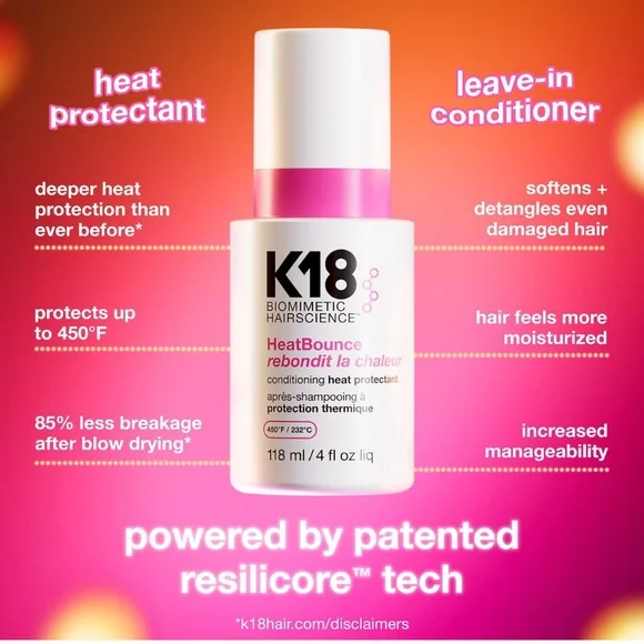 K18 Biomimetic Hairscience HeatBounce Heat Protectant 1.6 Fl oz NEW Sealed $24 - Picture 4 of 14